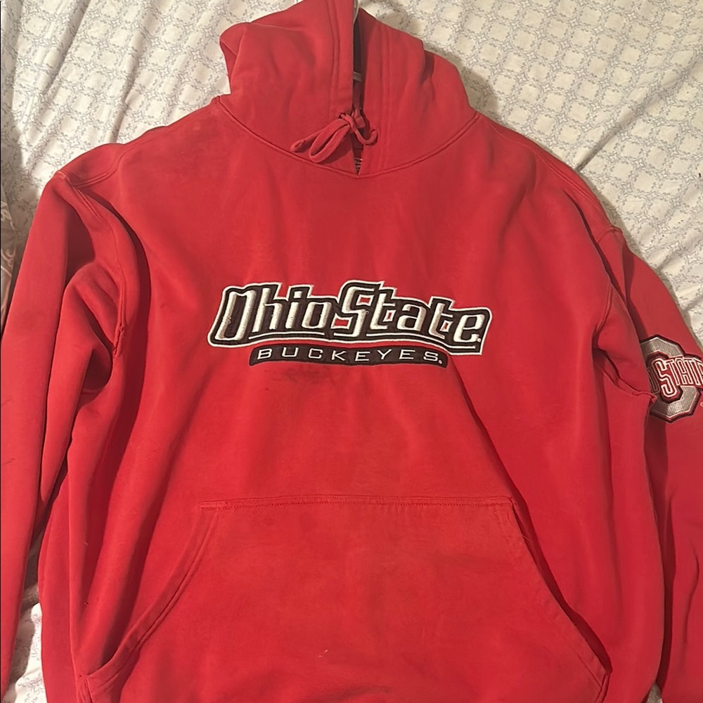 Vibrant Red Ohio State Graphic Sweater